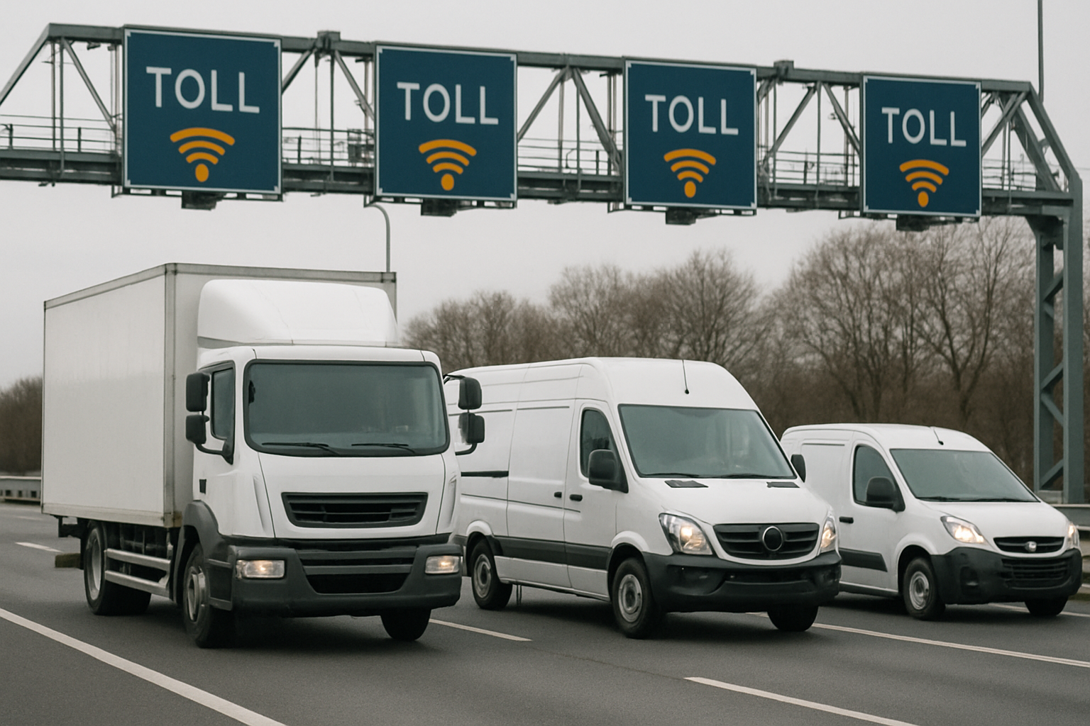 Fleet vehicles using toll roads with automated billing solutions